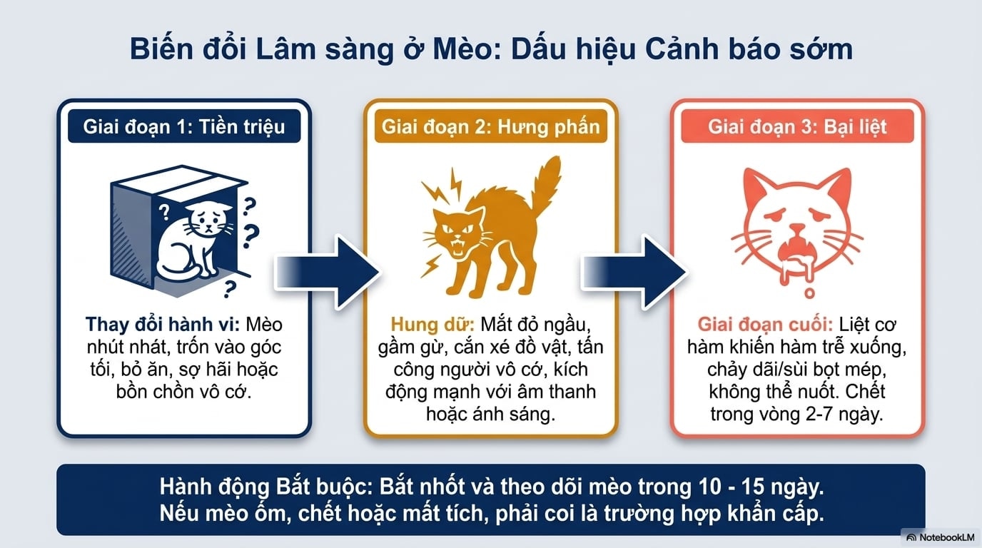 Dấu hiệu nhận biết con mèo mang mầm bệnh dại bạn cần lưu ý