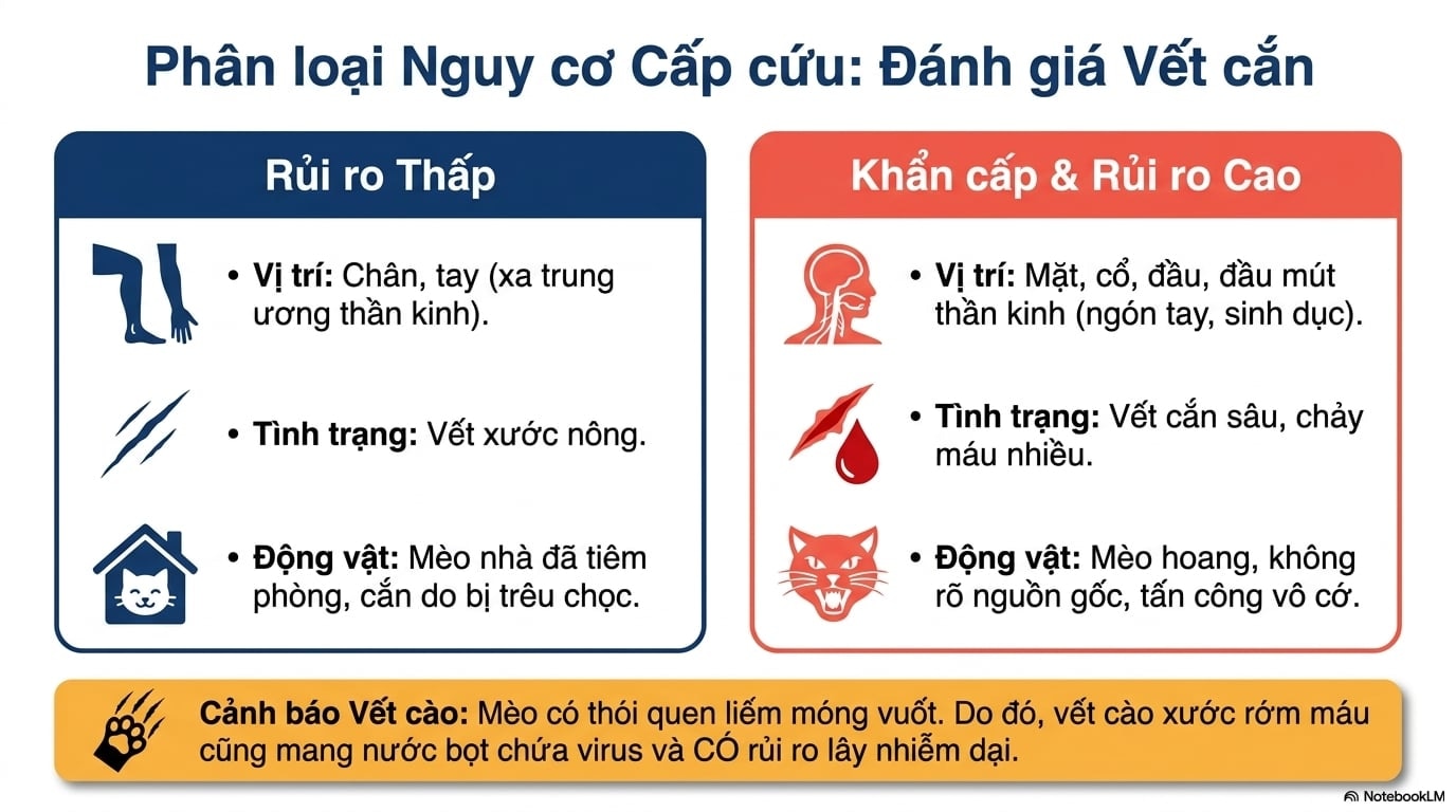 Cách xử lý khi bị mèo cắn chảy máu