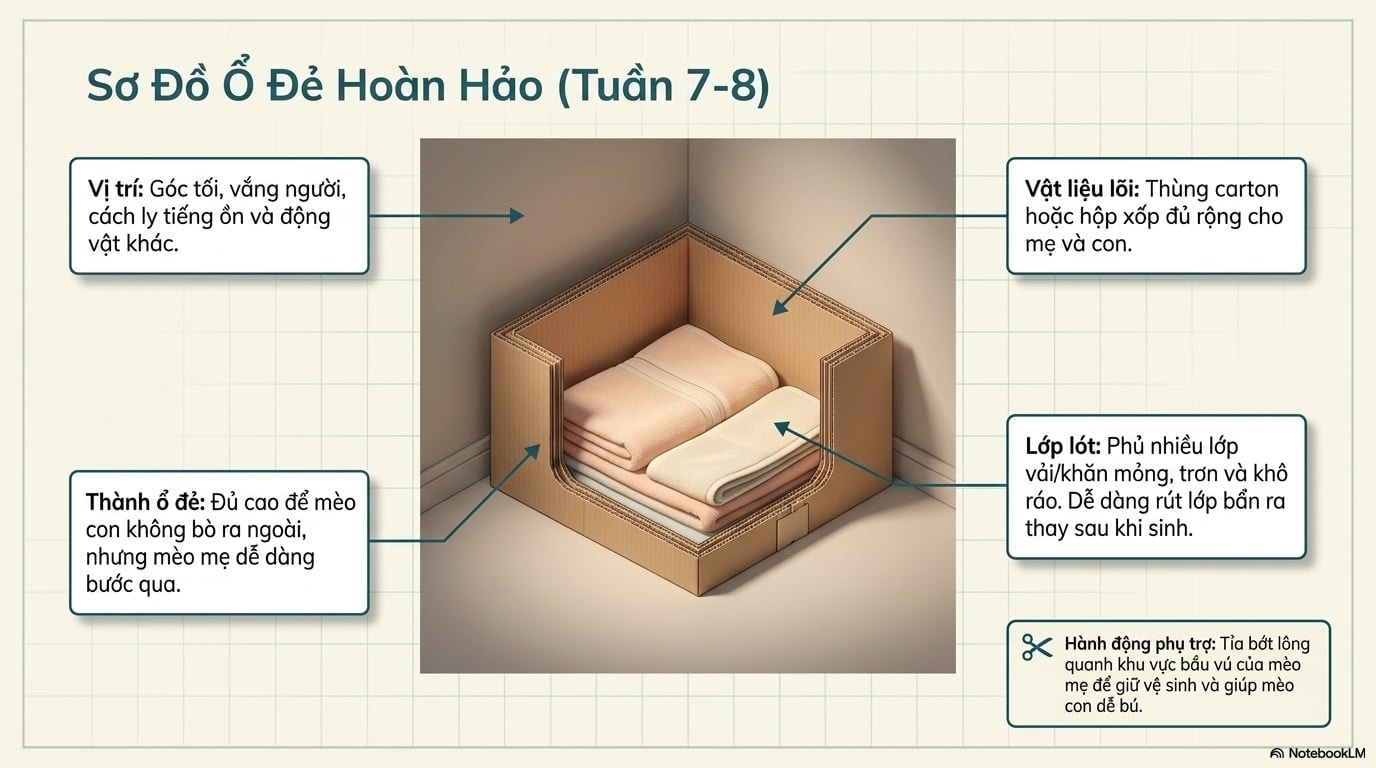 Bí quyết chăm sóc dinh dưỡng và sinh hoạt cho mèo mẹ trong thai kỳ