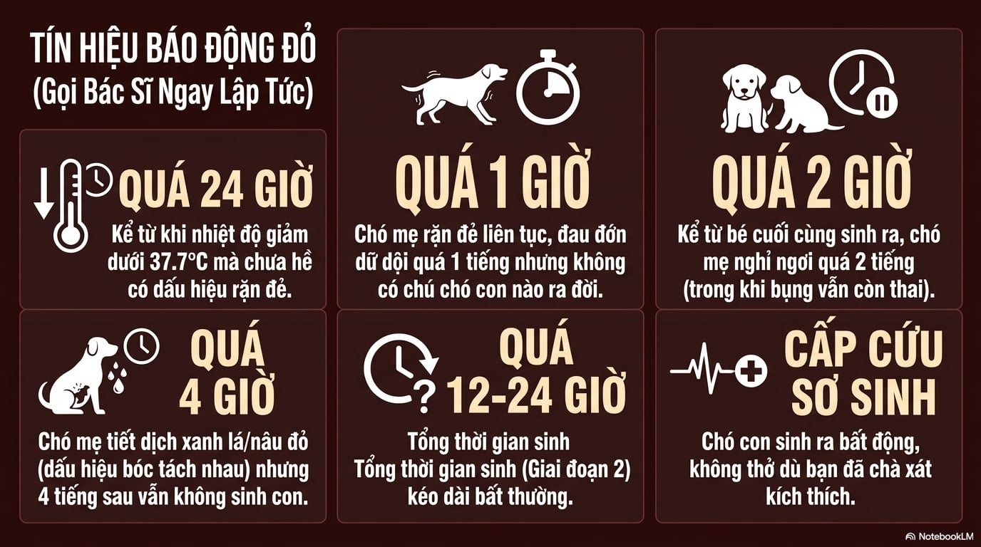 Điểm mặt những dấu hiệu cảnh báo nguy hiểm cần gọi ngay cho bác sĩ thú y