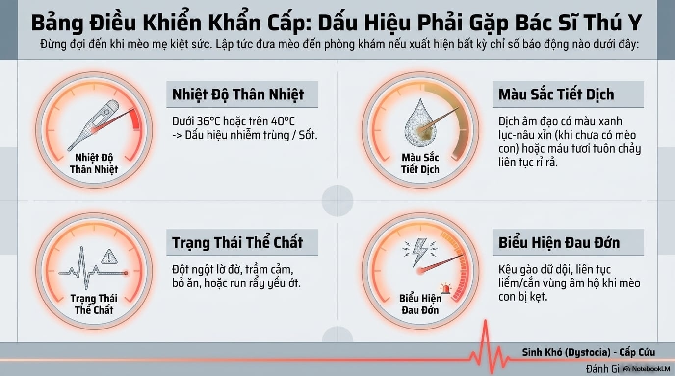 Sự suy giảm thể trạng, sốt cao và thay đổi hành vi đột ngột
